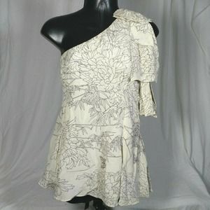 Fumblin foe M silk one shoulder tank